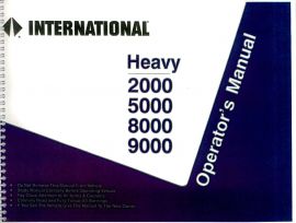 Operator's Manual for 1995 International 2000, 5000, 8000, 9000 CON & 9000 COE Truck