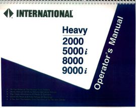 Operator's Manual for 1999 International 2000, 5000i, 8000, 9000i Truck