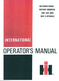 Operators Manual for International 38C, 44C & 50C 3 Spindle Quick Attach Mower Deck