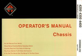 Operator's Manual for 2001 International 4200, 4300, 4400 Medium Duty Truck