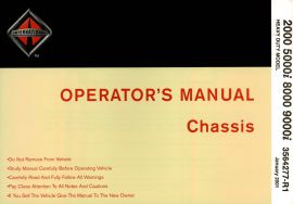 Operator's Manual for 2001 International 2000, 5000i, 8000, 9000i Truck