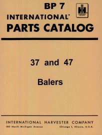Parts Catalog for McCormick No. 37 & 47 International Baler