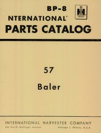 Parts Catalog for McCormick No. 57 International Baler