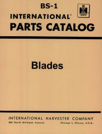 Parts Catalog for International No. 420, 430, 510, 2CU-F1, L-54, 60, 100, 200, & 300 Blades
