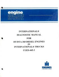Service Diagnostic Manual for International  DT-360 & DTA-360 Diesel Engine