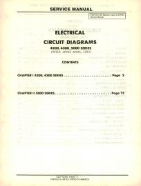 Electrical Circuit Diagrams for 1983-85 IH International 4200, 4300, 5000