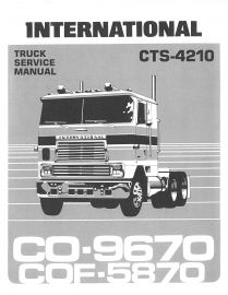 Service Manual for 1984 International CO- 9670 and COF-5870 Truck
