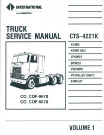Service Manual for 1985-86 International CO-COF-9670 & CO-COF-5870 Truck