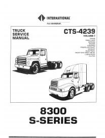 Service Manual for 1988 International S-Series and 1987-88 Model 8300 Truck