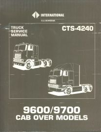 Service Manual for 1988 International 9600 & 9700 Cab Over Models