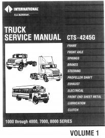 Service Manual for 1989-90 International 1000-4000, 7000 and 8000 Series Truck
