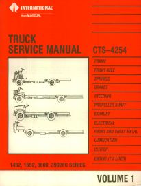 Service Manual for 1991 International Models 1452, 1652, 3600, 3900FC Truck