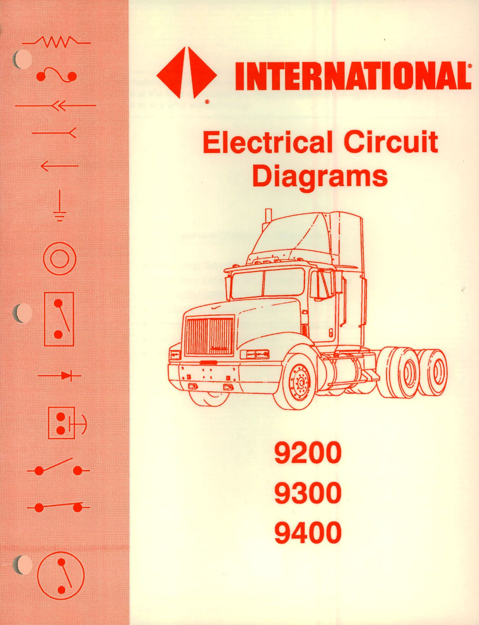 Binder Books Electrical Circuit Diagrams for 1993 International 9200