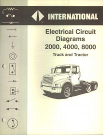 Electrical Circuit Diagrams for 1993-94 IH International 2000, 4000, 8000 Truck and Tractor