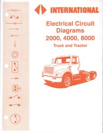 Electrical Circuit Diagrams for 1993 IH International 2000, 4000, 8000 Truck and Tractor