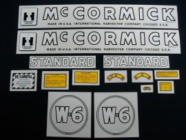 McCormick W-6 Restoration Decal Set (July 1949-up)