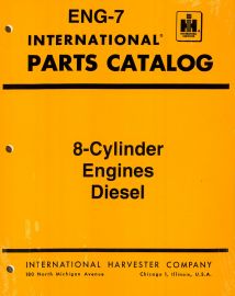 Parts Catalog for IH 8-cylinder Diesel Engine - Includes DV-550 and V-800 Models