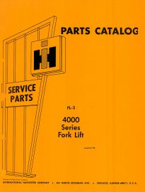 Parts Catalog for IH International 4000 Series Forklift Chassis