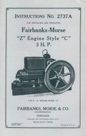 Fairbanks Morse Z D 1.5 2hp Gas Engine Motor Book Manual Hit Miss 2736 ZD