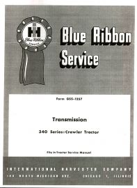 IH Blue Ribbon Service on 340 Series Crawler Transmission Service