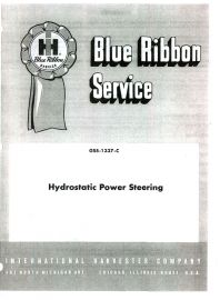 IH Blue Ribbon Service on International Hydrostatic Power Steering Service