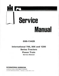 Service Manual for International 706, 806 & 1206 Power Train