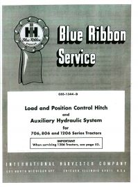 IH Blue Ribbon Service for Load & Position Control Hitch and Auxiliary Hydraulic System Service