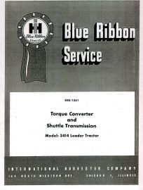 IH Blue Ribbon Service on Torque Converter & Shuttle Transmission for IH 3414 Loader Tractors