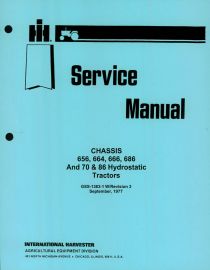 Service Manual for International 656, 664, 666, 686 and Hydro 70 and Hydro 86 Tractors Chassis