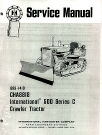 Service Manual Set for International 500 Series C Crawler Tractors w/ Gas Engine