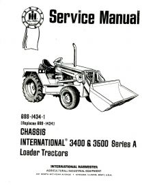 Service Manual Set for International 3400A Tractor with Gas Engine