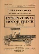 Instruction Manual for 1917-1923 International Model H