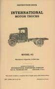 Instruction Book for International Model 43 Truck