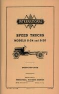 Instruction Book for International Speed Trucks Models S-24 & S-26