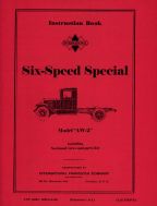 Instruction Book for International Six-Speed Special Model "AW-2"