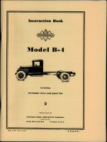 Instruction Book for International Model B-4 Truck