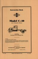 Instruction Book for International Model C-40 Truck with Hydraulic Brakes