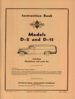 Instruction Book for International Model D-2 & D-15