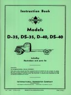 Instruction Book for International Models D-35, DS-35, D-40 & DS-40