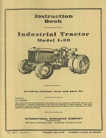 Instruction Book for International Model I-30 Industrial Tractor