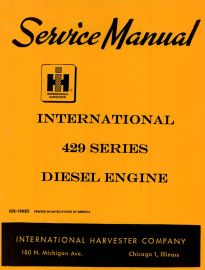 Service Manual for International TD-20 429 Series B Engine