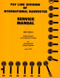 Service Manual for Robert Bosch Fuel Injection Pump for International Diesel Engines