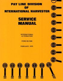 Service Manual for International Alternators