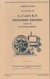 Instructions for Operating 1.5, 3 & 6 HP Model M Kerosene Engines W/ Low Tension Magneto