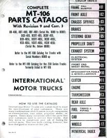 Parts Catalog for Certain International Models RD, RDT, RDF, DCO, DCOT, DCOF, VCO, VCOT, VCOF