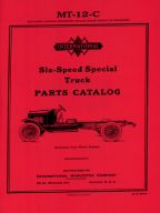 Parts Catalog for International Six Speed Special Truck