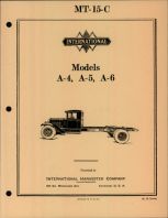 Parts Catalog for International Models A-4, A-5 & A-6 Truck
