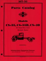 Parts Catalog for International Models CS-35, CS-35B, CS-40 Truck Parts