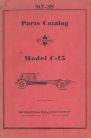 Parts Catalog for International Model C-15 Truck
