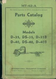 Parts Catalog for International Models D-35, DS-35, D-35B, D-40, DS-40, D-40B
